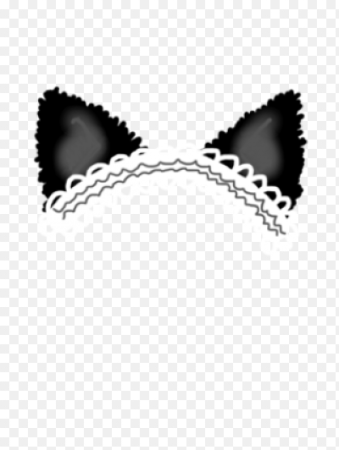 Уши кота без фона