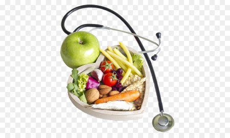 Полезная еда на прозрачном фоне