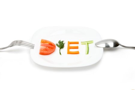 Диета на белом фоне
