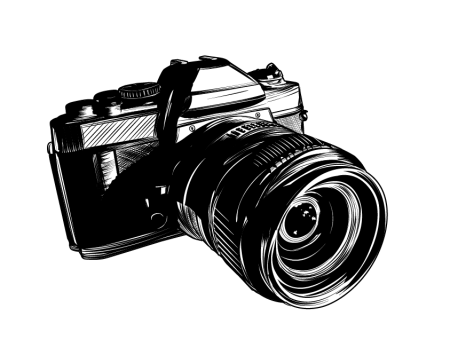 Фотопорад на белом фоне