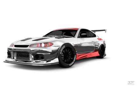 Nissan Silvia s15 на белом фоне