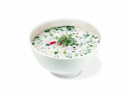Окрошка на белом фоне