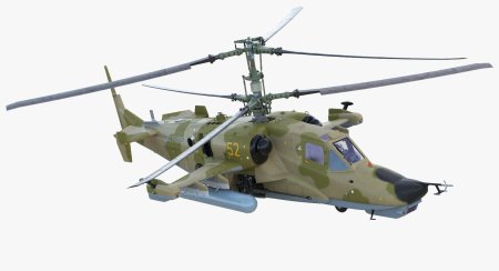 Вертолёт ка-52 Аллигатор белый фон