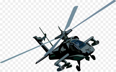 Вертолет Ah-64 вектор