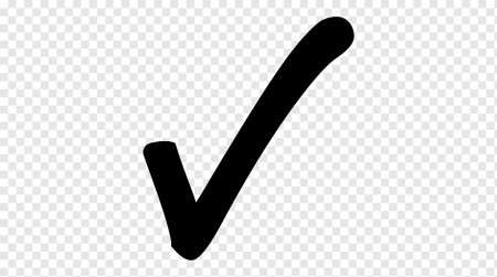 Гангстер черная галочка без фона