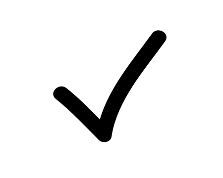 Галочка символ белая