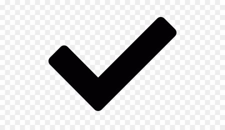 Значок галочка черная