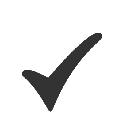 Черно белая галочка символ