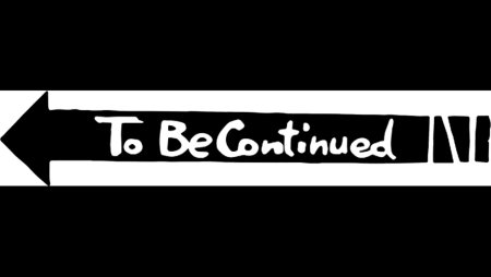 Надпись to be continued без фона