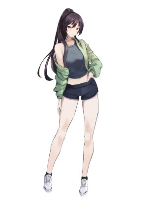 Shirase Sakuya в полный рост