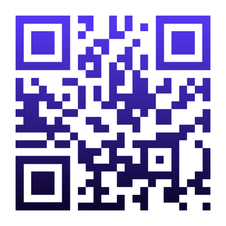 QR код синий