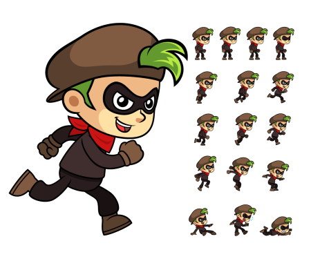 Вор 2d Sprite