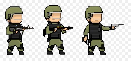 2д пиксельный солдат спрайт