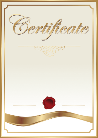 Сертификат шаблон