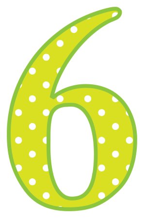 Красивая цифра 6