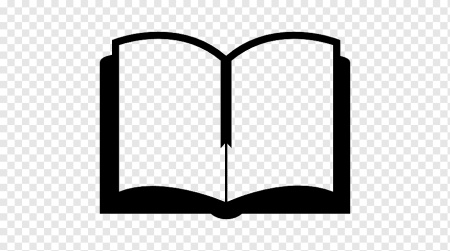 Силуэт раскрытой книги