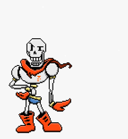 Папирус Undertale пиксельный