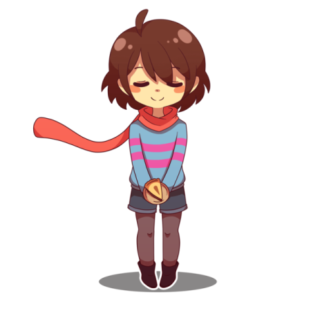 Фриск в полный рост Undertale