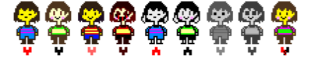 Чара из андертейл пиксели