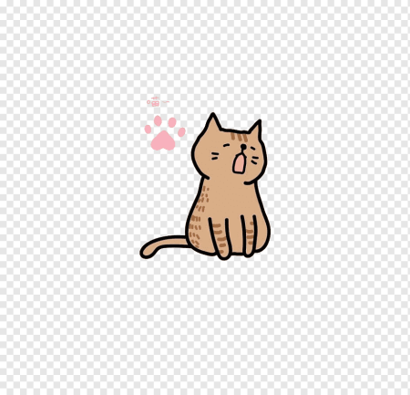 Маленький мультяшный котик