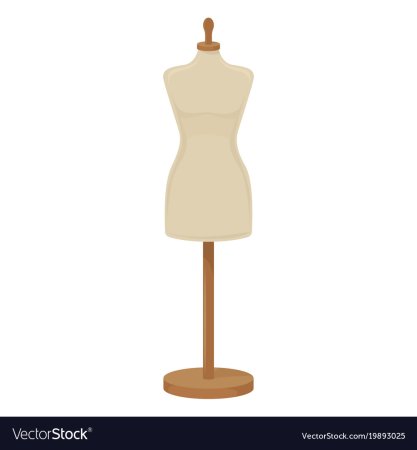 Швейные манекены на белом фоне