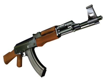 Автомат АК 47 вид сбоку