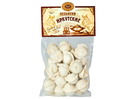 Пельмени в прозрачной упаковке