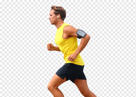 Спортивные люди на белом фоне