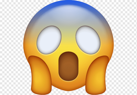 Удивленный смайлик на прозрачном фоне