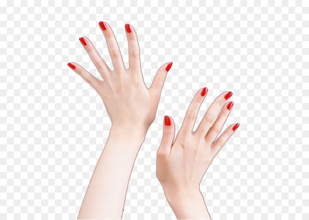 Рука с маникюром