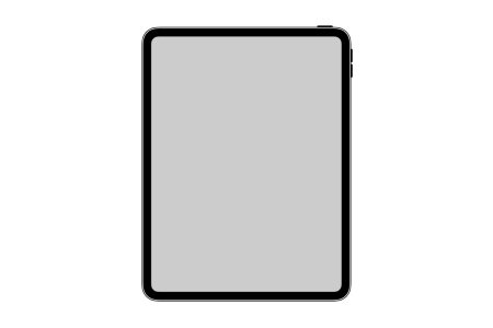 IPAD на прозрачном фоне