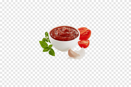 Соус аджика на прозрачном фоне