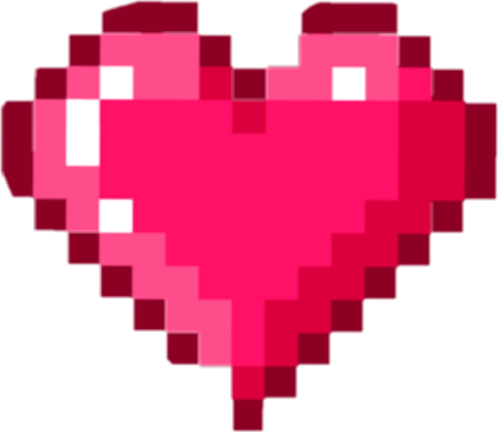 Объемное пиксельное сердце