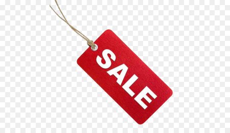 Бирка sale на прозрачном фоне