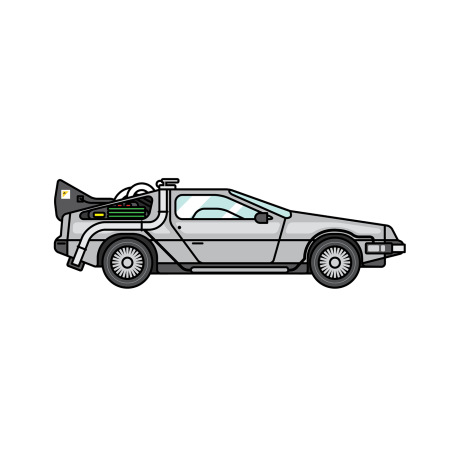 DELOREAN DMC-12 вид сбоку