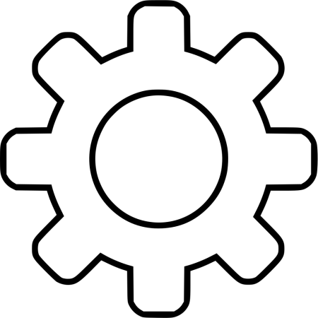 Стилизованная шестеренка