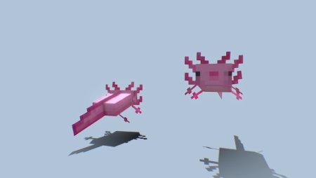 3d аксолотль майнкрафт