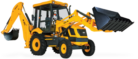 Желтый трактор JCB