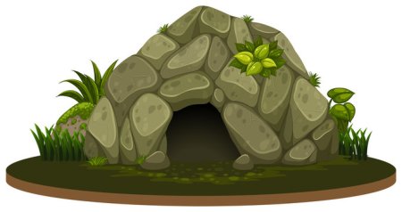 Пещера для детей на прозрачном фоне