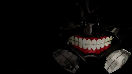 Маска Гуля на тёмном фоне