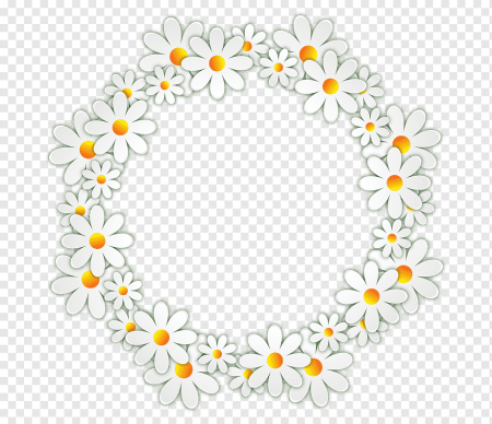 Рамка из ромашек