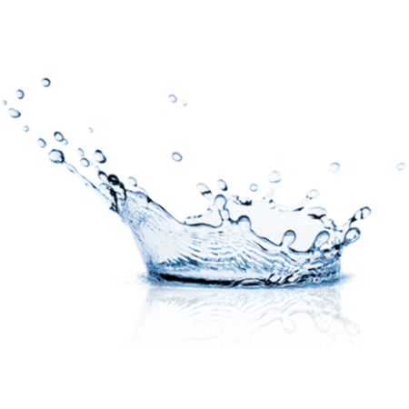 Брызги воды из стакана