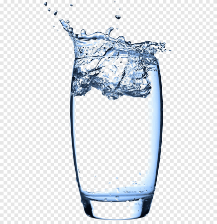 Стаканннн с водой без фона