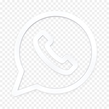 Значок ватсап белый