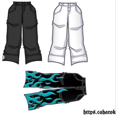 Гача лайф одежда штаны