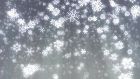 Снежинки падают