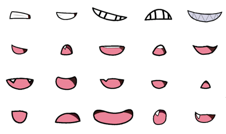 Рот для персонажей гача лайф