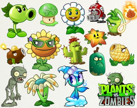 Plants му Zombies all characters.