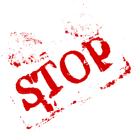 Stop на прозрачном фоне