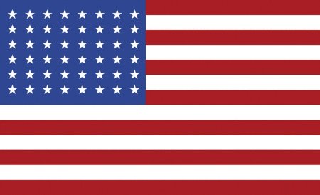 Флаг США 48 звёзд
